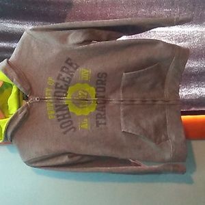 boys John Deere hoodie zip up